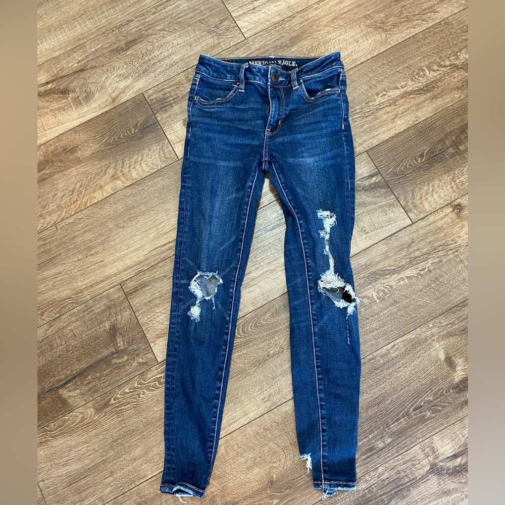 American Eagle Distressed Jeans Size 0